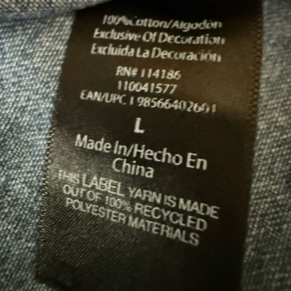 Frye - Women’s Button Down Denim Shirt Dress (EUC) Size: L - Picture 12 of 12